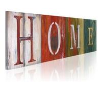Tableau Imprimé "Welcome Home!" 45 x 135 cm Multicolore G