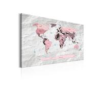 Tableau Artgeist Tableau - World Map: Pink Continents - 60x40 (10903)