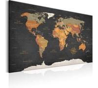 Tableau - World Map: Secrets of the Earth - 90x60 Artgeist (10923)