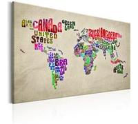 Tableau - World Map: World Tour (EN) - 90x60 Artgeist (10973)