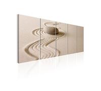 Tableau Zen: Sand and Stone-Taille L 225 x H 90 cm Imprimé