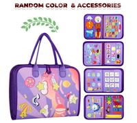 Tableau interactif bébé - Étoile violette - Activités sensorielles - Détachable - Portable