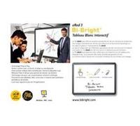 Tableau intéractif Bi-Bright eRed3 - 78'' blc/noir - nécessite un videoprojeur pour utilisation G