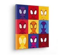 Tableau intissé - KOMAR - Spidey Symétrique - Multicolore - Rectangulaire - Contemporain