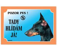 Tableau Je regarde ici Doberman 1pc