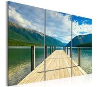 Tableau Jetée sur le lac-Taille L 120 x H 80 cm Imprimé G