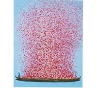 Tableau - KARE - Touched Flower Boat - Peinture à la main - Multicolore - Rectangulaire