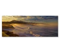 Tableau la corniche du pays basque - Made in France - Toile imprimée 120x50