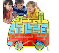 Tableau labyrinthe de couleurs et de chiffres, labyrinthe de comptage magnétique,Comptage correspondant puzzle jeu plateau aimant labyrinthe - Les jouets de voyage de forme créative améliorent la motr