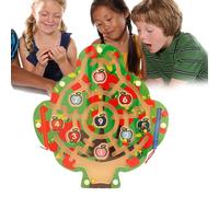 Tableau labyrinthe de couleurs et de chiffres, labyrinthe de comptage magnétique - Jeu de puzzle de comptage assorti en bois, labyrinthe magnétique - Les jouets de voyage de forme créative améliorent