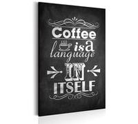 Tableau Langage du café-Taille L 40 x H 60 cm