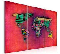 Tableau Le monde est à moi triptyque-Taille L 60 x H 40 cm Imprimé G