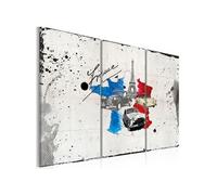 Tableau Le voyageur français triptyque-Taille L 120 x H 80 cm Imprimé G