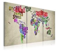 Tableau Leçon de géographie-Taille L 60 x H 30 cm Imprimé G