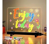 Tableau LED Acrylique, Modes Couleurs, 26x35cm(20 * 20) | Pour Création Artistique, Modes Couleurs Variés, Idéal Enfants et Adultes, Acrylique Lisse, Taille 26x35cm
