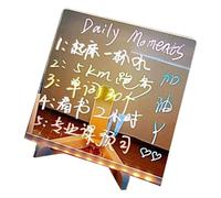 Tableau LED en acrylique transparent alimenté par USB pour le dessin et l'écriture pour les restaurants, les projets artistiques et la décoration de la maison