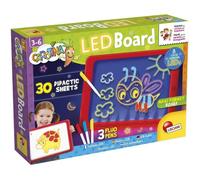 Tableau LED - LISCIANI - Carotina - Dessins lumineux - Feutres fluo - Apprentissage créatif - Fiches didactiques