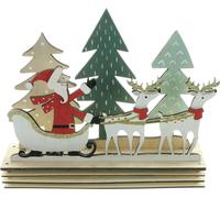 Tableau LED "Père Noël avec luge