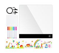Tableau LED pour notes - Tablette d'écriture rechargeable avec 4 modes - Tableau LED effaçable avec 7 feutres, pour garçons et filles, maison, école, bureau