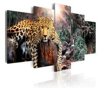 Tableau Leopard Relaxation-Taille L 200 x H 100 cm Imprimé G