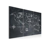 Tableau Les voyages forment la jeunesse triptyque-Taille L 60 x H 40 cm