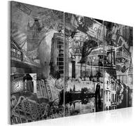 Tableau L'essence de Londres triptyque-Taille L 120 x H 80 cm