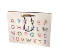 Tableau lettres magnétique - Recto verso activités préscolaires | Jouets alphabétiques enfant | Casse-tête écriture sensorielle bambin pour école maternelle jardin d' instruction maison, 31x25,