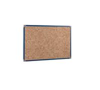 Tableau liège 150x90cm cadre bleu -
