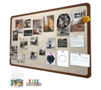 Tableau Liege Mural,Grand tableau d'affichage rectangulaire en feutre autocollant, 60 x 80 cm Tableau d'affichage décoratif en feutre autocollant pour la maison, le bureau et l'école,Chameau foncé