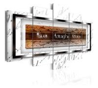 Tableau live, laugh, love white-Taille L 100 x H 50 cm Imprimé G