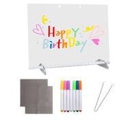 Tableau lumineux à DEL pour écrire - Outil de gribouillage avec 7 stylos de couleur pour les réunions, les notes, les programmes d'étude, les coordonnateurs d'événements familiaux, les enseignants