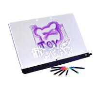 Tableau Lumineux À Dessin LED,Fournitures De Messages Effaçables - Ardoise Écriture Sèche - Pour Maternelle Jardin D'Maison Bureau École Salle De Jeu Colonie De Vacances