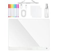 Tableau Lumineux à Notes LED | Panneau Message en Acrylique 7 Couleurs avec Support | Ardoise Magnétique Lumineuse pour Dessin et Gribouillages | Pour Garçons, Filles, Adolescents, d'Âge Préscolaire,