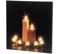 Tableau lumineux "Bougies" 40 x 40 cm Infactory