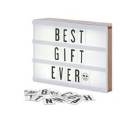 Tableau lumineux LED - NIKCORP - Rétro - Or rose - A6 - 100 lettres et symboles