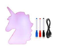 Tableau Lumineux LED Portable en Plastique Blanc, Effaçable | Marqueur Inclus, Fixation Murale, Usage Fête et Mariage, Décoration Message pour Écriture Manuscrite