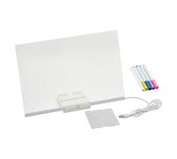 Tableau Lumineux LED pour - Ardoise Dessin Éclairante - Outil Portable d'Écriture Effaçable pour Enfant Maison École Maternelle