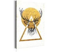 Tableau Ma maison: Cerf doré-Taille L 40 x H 60 cm Imprimé G