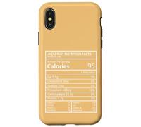 Tableau Macro végétalien Amusant de la Valeur nutritive du jacquier Coque pour iPhone X/XS
