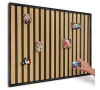 Tableau Magnétique 100x70 cm | Cadre Noir | Rythmes en bois