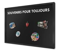 Tableau Magnétique 60x40 cm | Cadre Noir | Souvenirs Pour Toujours