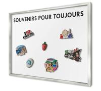Tableau Magnétique 70x50 cm | Cadre Argenté | Souvenirs Pour Toujours