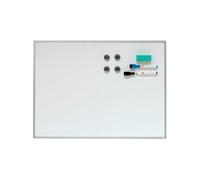 Nobo Aluminum Mini Magnetic Whiteboard With Frame And Accessories 58x43 Cm Clair