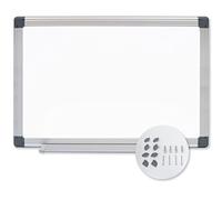 Tableau magnétique blanc multifonction : planificateur hebdomadaire, tableau d'avis avec aimants pour utilisation exclusive avec marqueurs effaçables (90 x 60 cm)