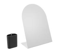 Tableau Magnétique de Bureau en Métal, Chevalet Autonome pour Mémos | Surface Mate, Écriture Fluide et Marques Nettes, Porte-stylo Magnétique, Espace pour Pinces, Maison ou Travail