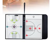 Tableau magnétique de coaching de basketball, tableau tactique pliable avec surface effaçable à sec, en matériau PU, facile à transporter pour l'école ou le club.