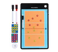 Tableau Magnétique Des Entraîneurs - Presse-papiers Pour Marqueurs De Volley-ball, Tableau D'entraînement Effaçable À Sec | Disposition Du Terrain Complet Et Demi, Outil De Stratégie D'entraînement, T