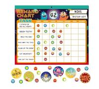 Tableau Magnétique Des Tâches Pour | Tableau De Comportement Magnétique Réutilisable | Outil De Gestion Avec Autocollants Pour Maison École | Organisation Maternelle Frigo