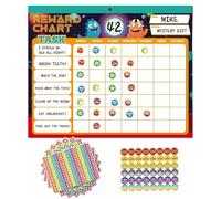 Tableau Magnétique Des Tâches Pour | Tableau De Comportement Magnétique Réutilisable | Outil De Gestion Avec Autocollants Pour Maison École | Organisation Maternelle Frigo