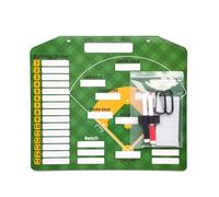 Tableau magnétique effaçable à sec avec 30 cartes de pose, pour terrain d'entraînement de baseball, tableau blanc magnétique pour terrain et terrain
